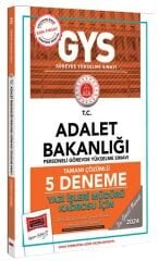 Yargı 2024 GYS Adalet Bakanlığı Yazı İşleri Müdürü 5 Deneme Çözümlü Görevde Yükselme Yargı Yayınları