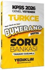 Yediiklim 2026 KPSS Türkçe Bumerang Soru Bankası Çözümlü Yediiklim Yayınları