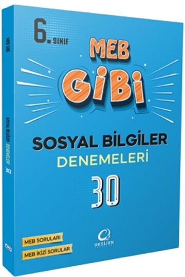 Oksijen 6. Sınıf MEB Gibi Sosyal Bilgiler Deneme Oksijen Yayınları