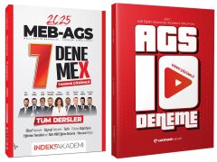 İndeks + Uzman Kariyer MEB-AGS 10+7 Deneme 2 li Set İndeks Akademi + Uzman Kariyer Yayıncılık