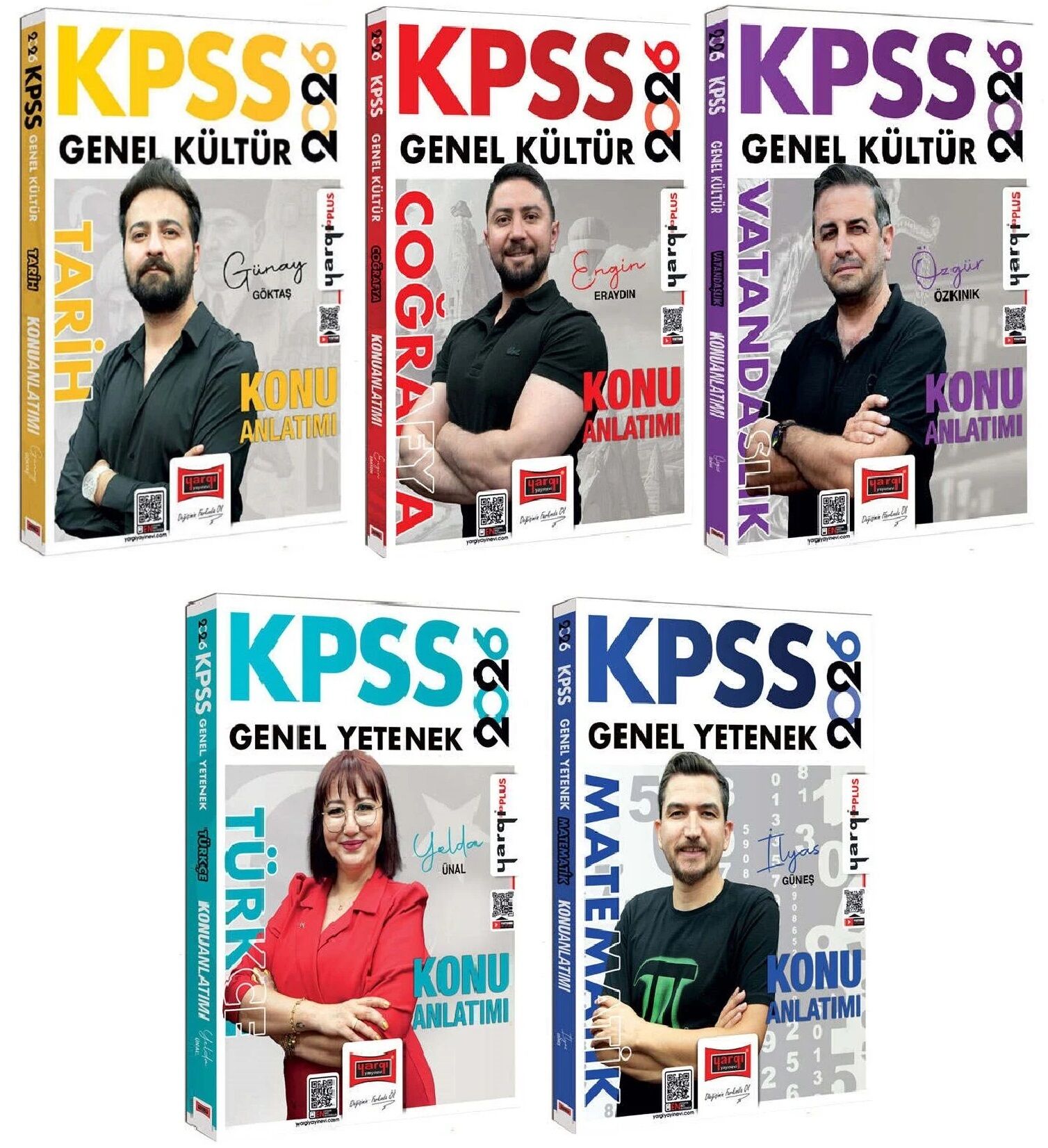 Yargı 2026 KPSS Genel Yetenek Genel Kültür Konu Anlatımı 5 li Set Yargı Yayınları