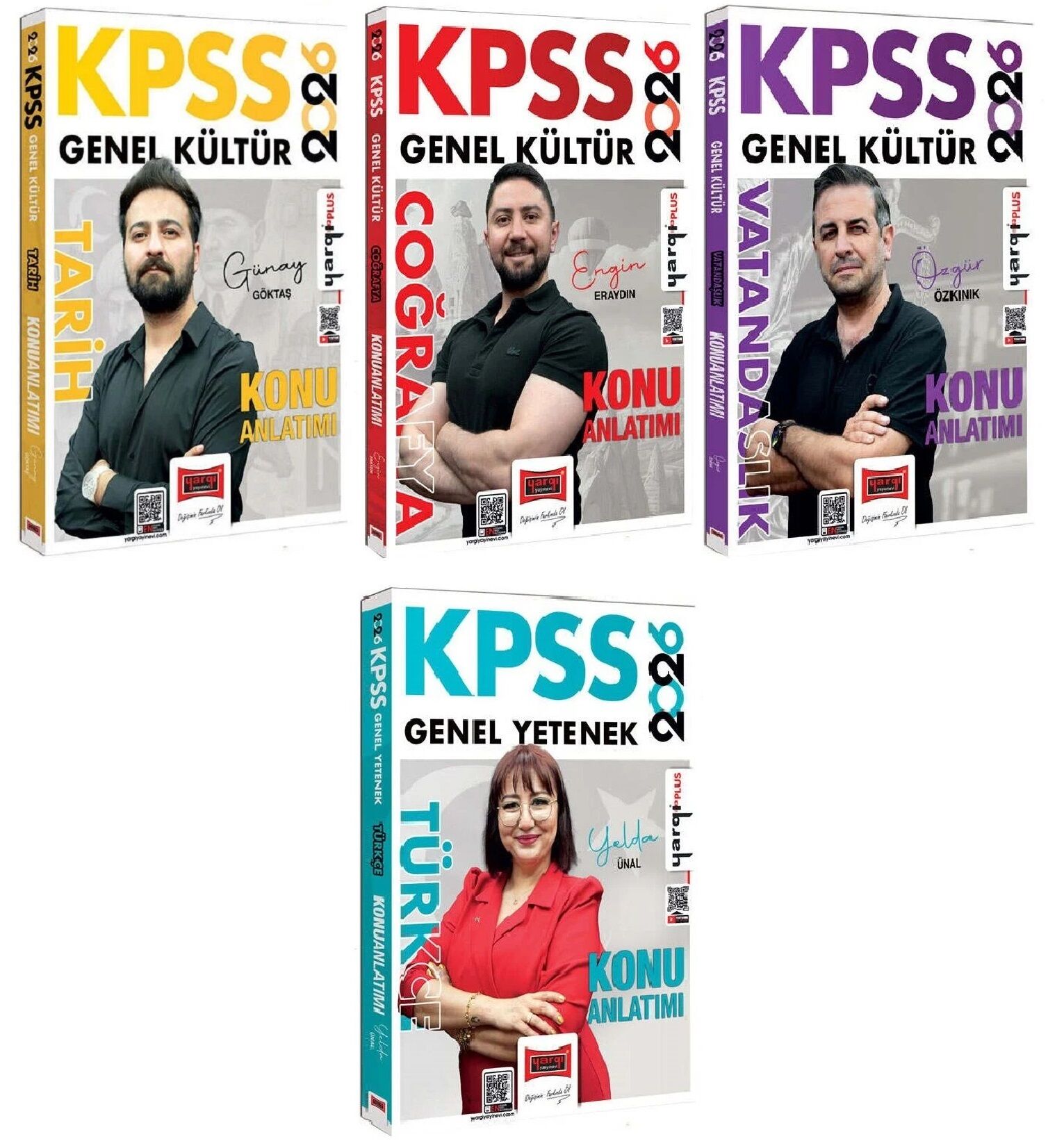 Yargı 2026 KPSS Tarih + Coğrafya + Vatandaşlık + Türkçe Konu Anlatımı 4 lü Set Yargı Yayınları