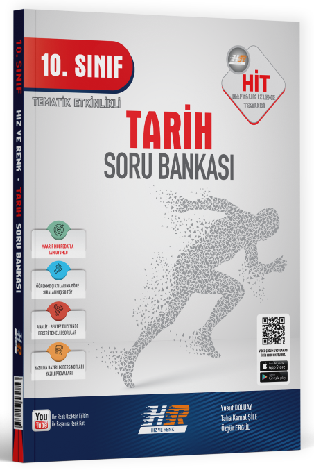 Hız ve Renk 10. Sınıf Tarih HİT Soru Bankası Hız ve Renk Yayınları
