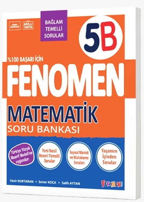 Fenomen Okul 5. Sınıf Matematik Fenomen B Maarif Modeli Soru Bankası Fenomen Okul Yayınları