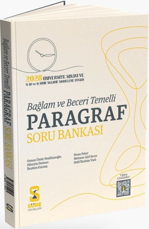 Süre 2028 YKS TYT AYT Paragraf Bağlam ve Beceri Temelli Maarif Modeli Soru Bankası Süre Yayınları