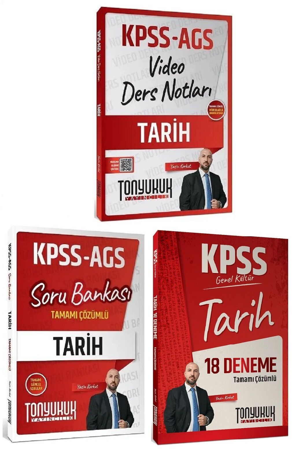 Tonyukuk 2026 KPSS Tarih Video Ders Notları + Soru Bankası + 18 Deneme 3 lü Set - Yasin Korkut Tonyukuk Yayıncılık