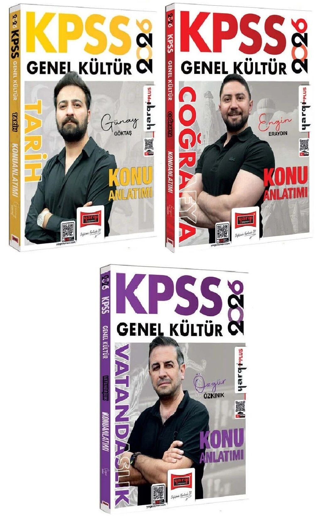Yargı 2026 KPSS Tarih + Coğrafya + Vatandaşlık Konu Anlatımı 3 lü Set Yargı Yayınları
