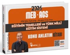 ÖN SİPARİŞ - Hoca Kafası 2026 MEB-AGS Eğitimin Temelleri ve Türk Milli Eğitim Sistemi Konu Anlatım Kitabı - Mevlüt Gündüz Hoca Kafası Yayınları