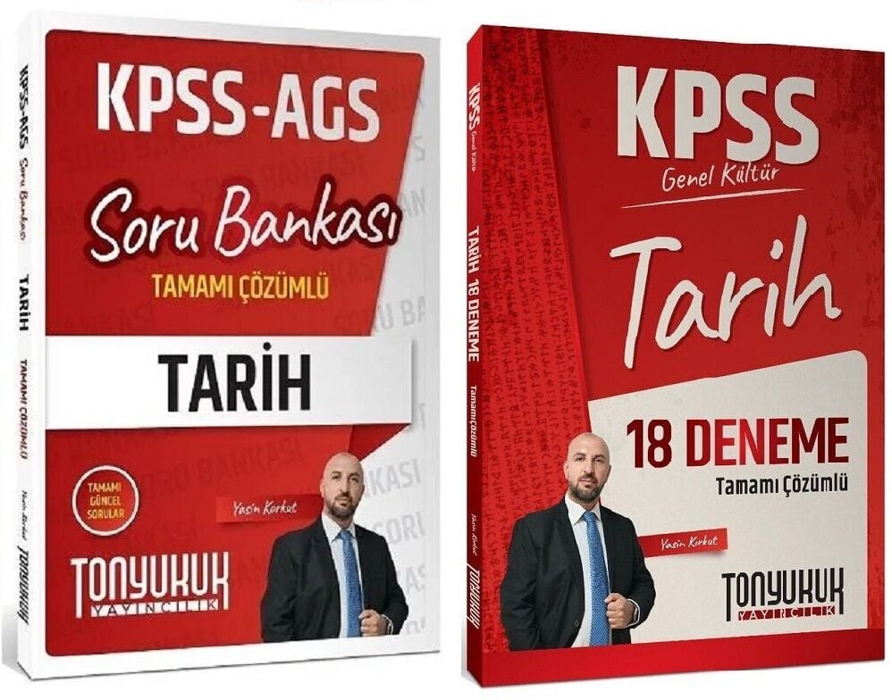 Tonyukuk 2026 KPSS Tarih Soru Bankası + 18 Deneme 2 li Set - Yasin Korkut Tonyukuk Yayıncılık