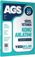 Yediiklim 2027 MEB-AGS Sözel Yetenek Konu Anlatımı Yediiklim Yayınları