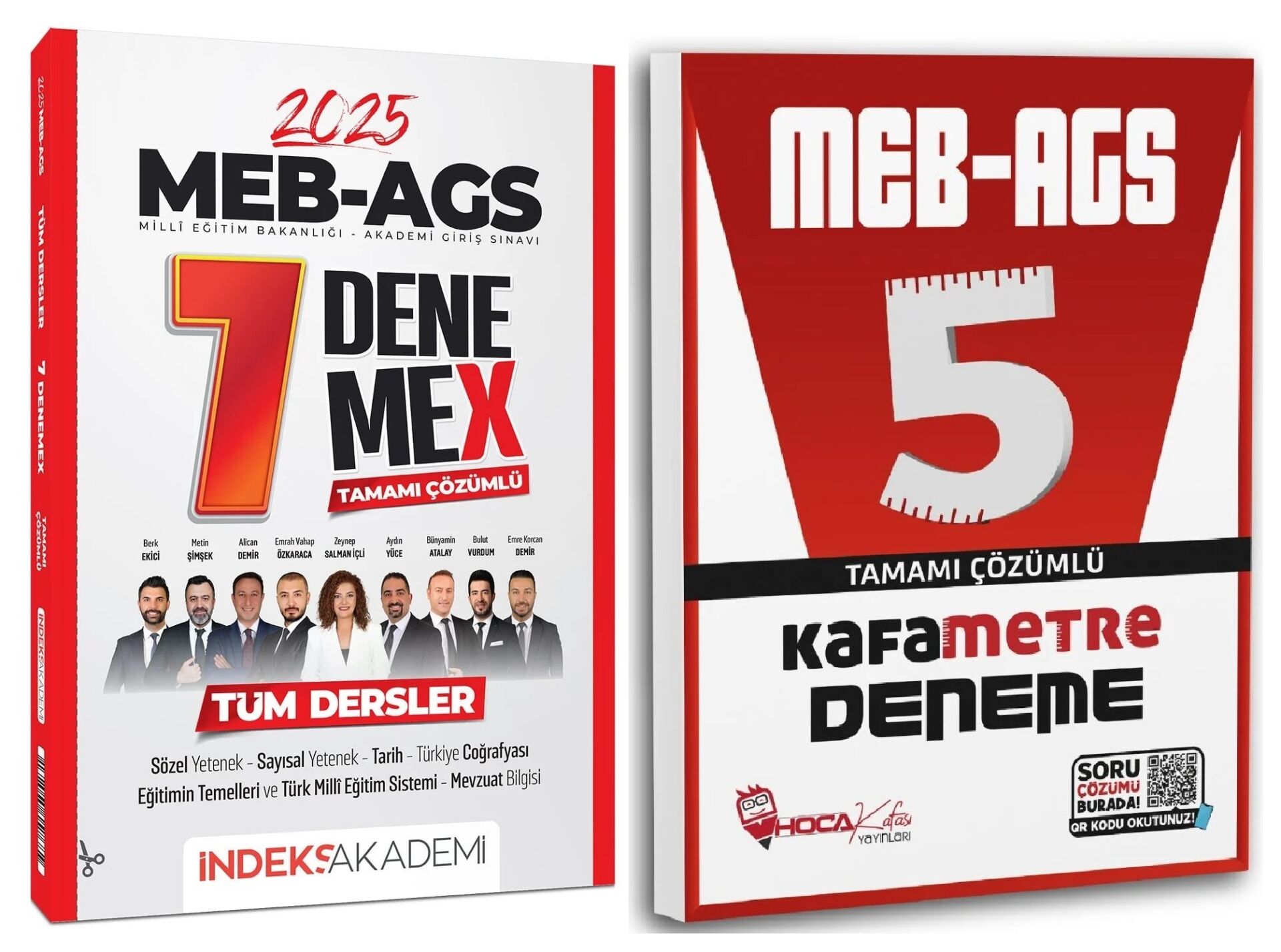 Hoca Kafası + İndeks 2025 MEB-AGS KAFAMETRE 5+7 Deneme 2 li Set Hoca Kafası + İndeks Akademi Yayınları