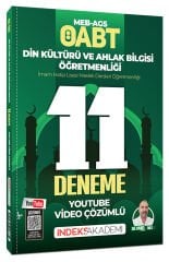İndeks Akademi 2026 ÖABT MEB-AGS Din Kültürü ve Ahlak Bilgisi 11 Deneme YOUTUBE Video Çözümlü - Hanifi İnce İndeks Akademi Yayıncılık