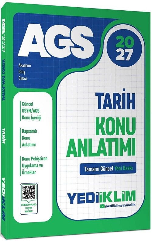 Yediiklim 2027 MEB-AGS Tarih Konu Anlatımı Yediiklim Yayınları