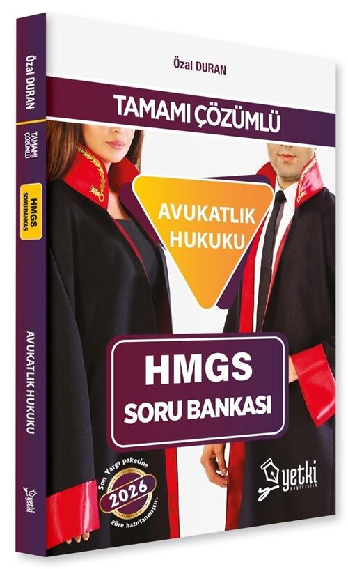 Yetki 2026 HMGS Avukatlık Hukuku Soru Bankası Çözümlü - Özal Duran Yetki Yayıncılık