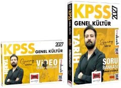 Yargı 2027 KPSS Tarih Video Ders Notları + Soru Bankası 2 li Set - Günay Göktaş Yargı Yayınları