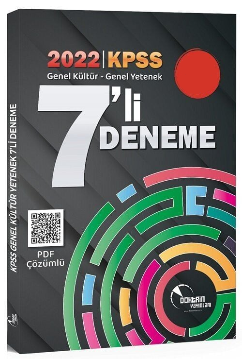 SÜPER FİYAT - Doktrin KPSS Genel Yetenek Genel Kültür 7 Deneme PDF Çözümlü Doktrin Yayınları
