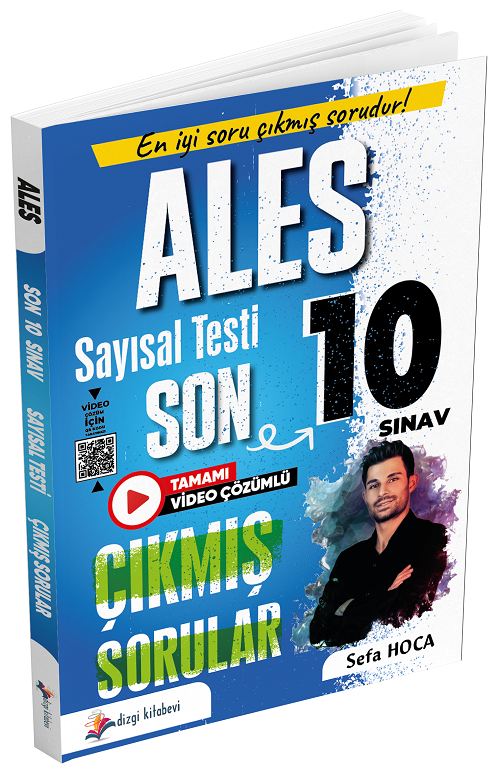 Dizgi Kitap 2025 ALES Sayısal Yetenek Çıkmış Sorular Son 10 Sınav Çözümlü - Sefa Hoca Dizgi Kitap