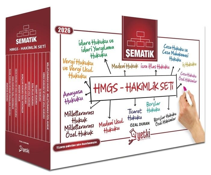 Yetki 2026 Şematik HMGS Hakimlik Seti - Özal Duran Yetki Yayıncılık