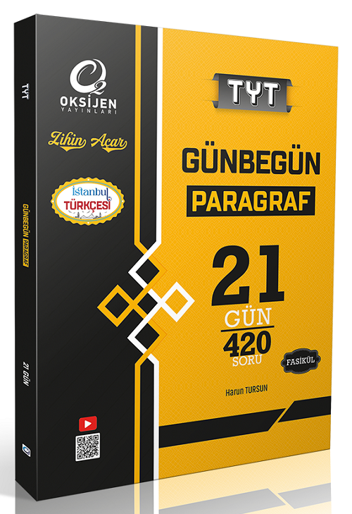 Oksijen YKS TYT Günbegün Paragraf Soru Bankası Çözümlü Oksijen Yayınları