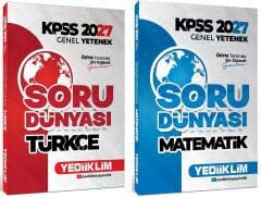 Yediiklim 2027 KPSS Türkçe + Matematik Soru Dünyası Soru Bankası 2 li Set Yediiklim Yayınları