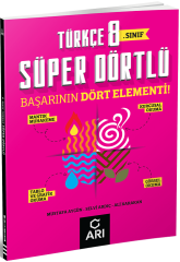 Arı Yayınları 8. Sınıf Türkçe Süper Dörtlü Soru Bankası Arı Yayınları