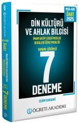 Öğreti 2025 ÖABT MEB-AGS Din Kültürü ve Ahlak Bilgisi Öğretmenliği 7 Deneme Çözümlü Öğreti Akademi