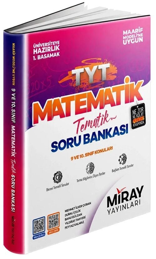 Miray YKS TYT Matematik Tematik Marif Modeli Soru Bankası Miray Yayınları