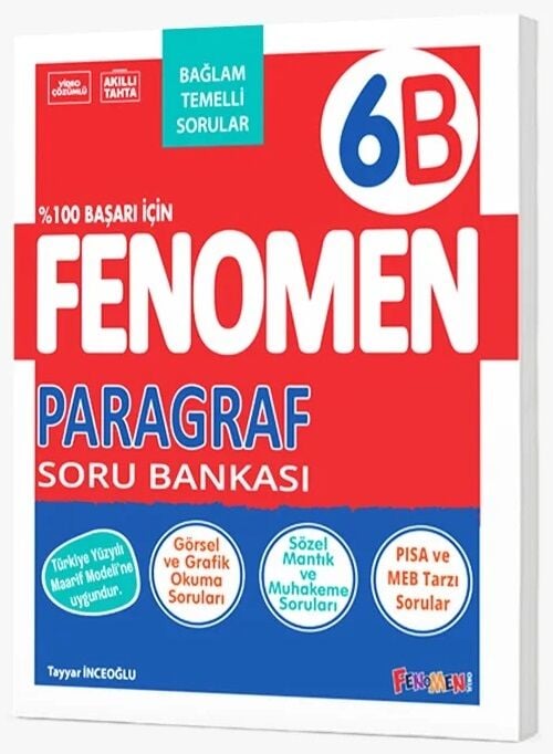 Fenomen Okul 6. Sınıf Paragraf Fenomen B Maarif Modeli Soru Bankası Fenomen Okul Yayınları