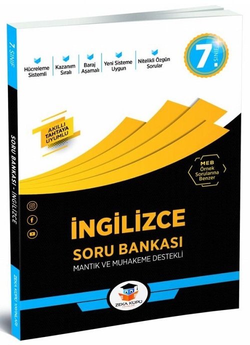 Zeka Küpü 7. Sınıf İngilizce Soru Bankası Zeka Küpü Yayınları