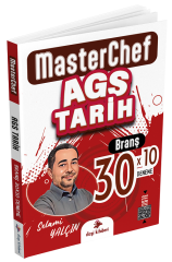 Dizgi Kitap MEB-AGS Tarih MasterChef 30 Deneme Çözümlü - Selami Yalçın Dizgi Kitap