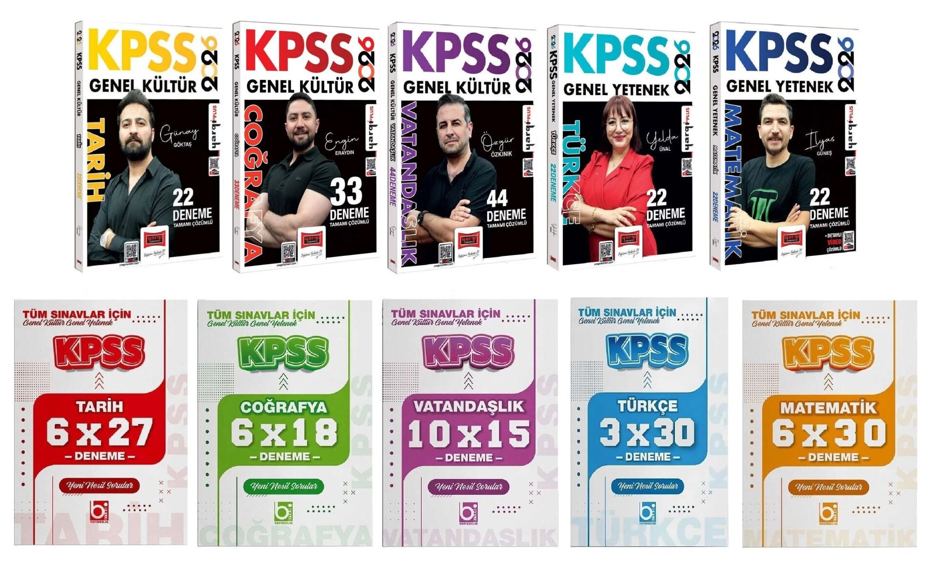 Yargı + Bigelio 2026 KPSS Genel Yetenek Genel Kültür 143+31 Deneme 10 lu Set Yargı + Bigelio Yayınları