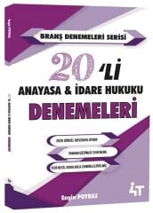 4T Yayınları KPSS A Grubu HMGS Hakimlik Anayasa Hukuku ve İdare Hukuku 20 Deneme Çözümlü - Engin Poyraz 4T Yayınları