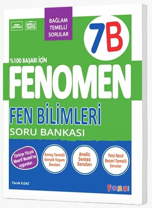 Fenomen Okul 7. Sınıf Fen Bilimleri Fenomen B Maarif Modeli Soru Bankası Fenomen Okul Yayınları