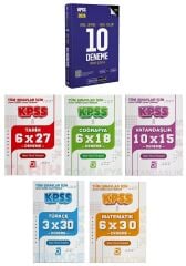 Pegem + Bigelio 2026 KPSS Genel Yetenek Genel Kültür 10+31 Deneme 6 lı Set Pegem Akademi + Bigelio Yayınları