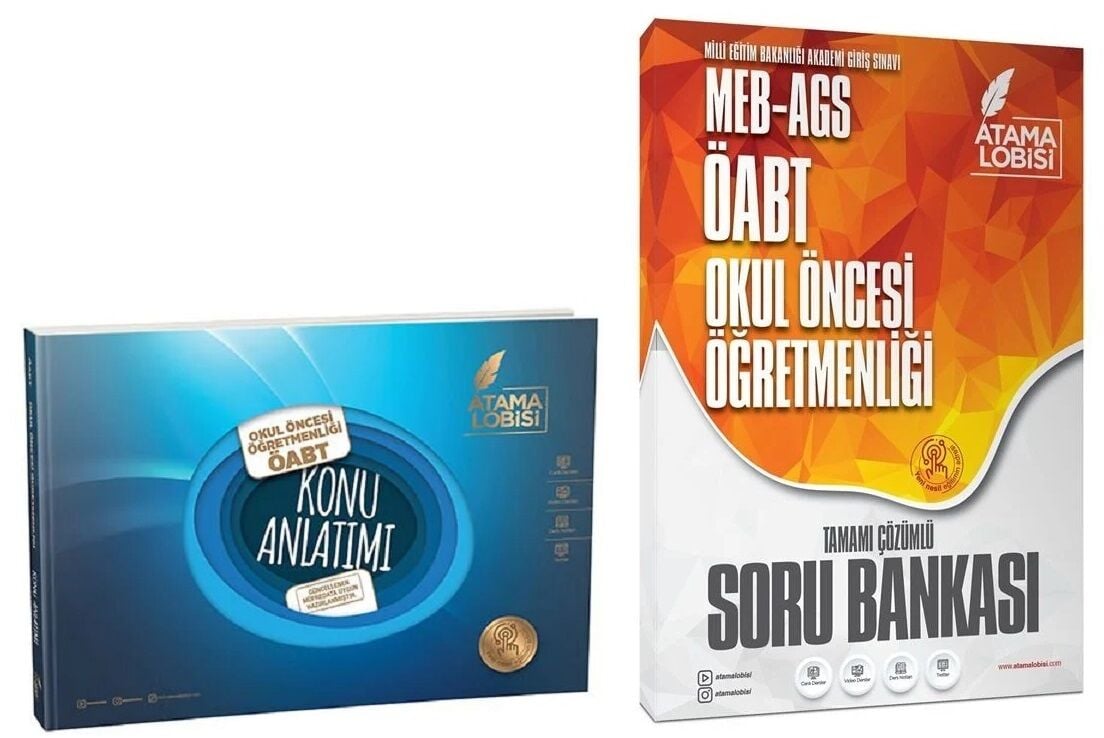 Atama Lobisi ÖABT MEB-AGS Okul Öncesi Öğretmenliği Konu + Soru Bankası 2 li Set Atama Lobisi Yayınları