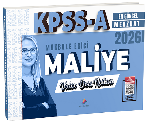Dizgi Kitap 2026 KPSS A Grubu Maliye Video Ders Notları - Makbule Ekici Dizgi Kitap