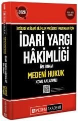 Pegem 2026 İYÖS İktisadi ve İdari Bilimler Fakültesi Mezunları İçin İdari Yargı Hakimliği Ön Sınavı Medeni Hukuk Konu Anlatımlı Pegem Akademi Yayınları