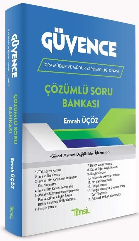 Temsil GÜVENCE İcra Müdür ve Yardımcılığı Soru Bankası Çözümlü - Emrah Üçöz Temsil Yayınları