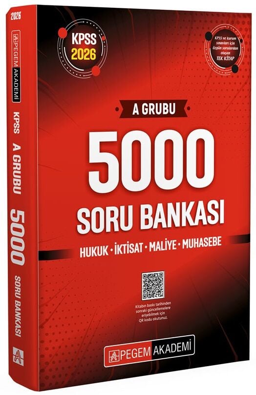 Pegem 2026 KPSS A Grubu 5000 Soru Bankası Pegem Akademi Yayınları