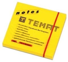 Temat Yapışkanlı Not Kağıdı Sarı 75x75 mm 80 Yaprak
