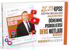 SÜPER FİYAT - İndeks Akademi 2025 KPSS MEB-AGS Eğitim Bilimleri Akademisi Öğrenme Psikolojisi Video Ders Notları - Bünyamin Atalay İndeks Akademi Yayıncılık