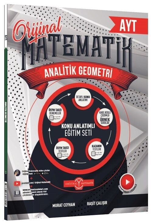 Orijinal YKS AYT Matematik Analitik Geometri Konu Anlatımlı Eğitim Seti Orijinal Yayınları
