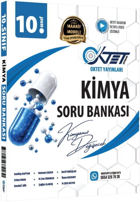 Oktet 10. Sınıf Kimya Maarif Model Soru Bankası Oktet Yayınları