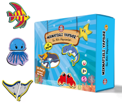 Çocuk Akademi Mıknatıslı Yapboz - Su Altı Hayvanları Çocuk Akademi