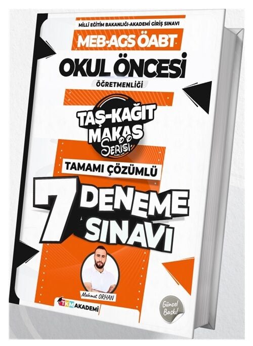 TKM Akademi 2025 ÖABT MEB-AGS Okul Öncesi Öğretmenliği 7 Deneme Çözümlü - Mahmut Orhan TKM Akademi