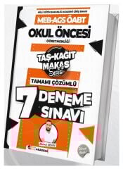 TKM Akademi 2025 ÖABT MEB-AGS Okul Öncesi Öğretmenliği 7 Deneme Çözümlü - Mahmut Orhan TKM Akademi
