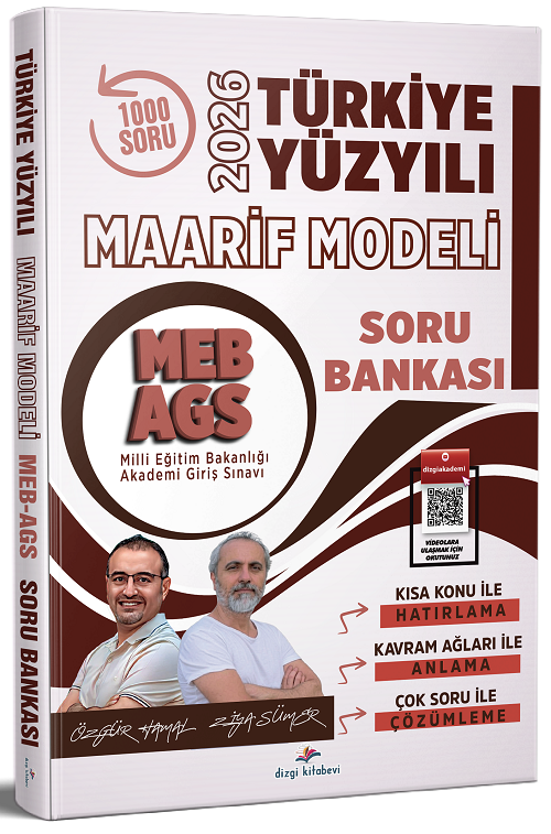 Dizgi Kitap 2026 MEB-AGS Türkiye Yüzyılı Maarif Modeli Soru Bankası Çözümlü - Özgür Hamal, Ziya Sümer Dizgi Kitap