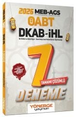 Yönerge 2026 ÖABT MEB-AGS DKAB Din Kültürü ve Ahlak Bilgisi Öğretmenliği 7 Deneme Çözümlü Yönerge Yayınları