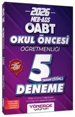 Yönerge 2026 ÖABT MEB-AGS Okul Öncesi Öğretmenliği 5 Deneme Çözümlü Yönerge Yayınları