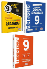 Editör 9. Sınıf Tüm Branşlar Paragraf Soru Bankası + Genel 15 Deneme 3 lü Set Editör Yayınları